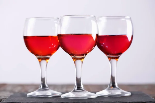 Coleção Vinho Rosa Copo — Fotografia de Stock