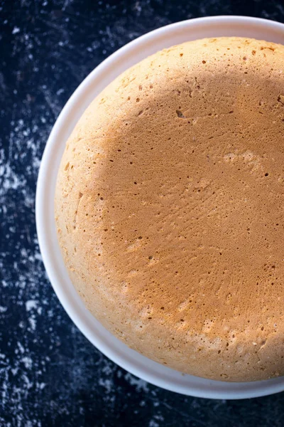 Torta Biscotto Billetta Una Torta Sfondo Nero — Foto Stock