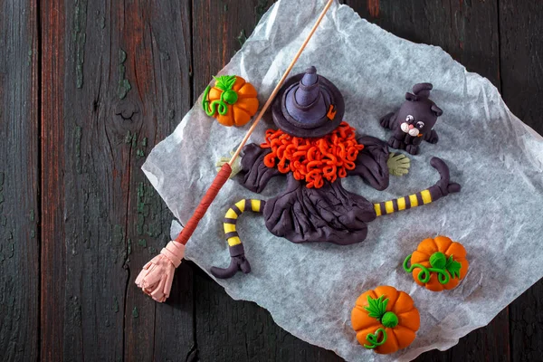 Decor Cake Mastic Celebration Halloween — Stock Photo, Image