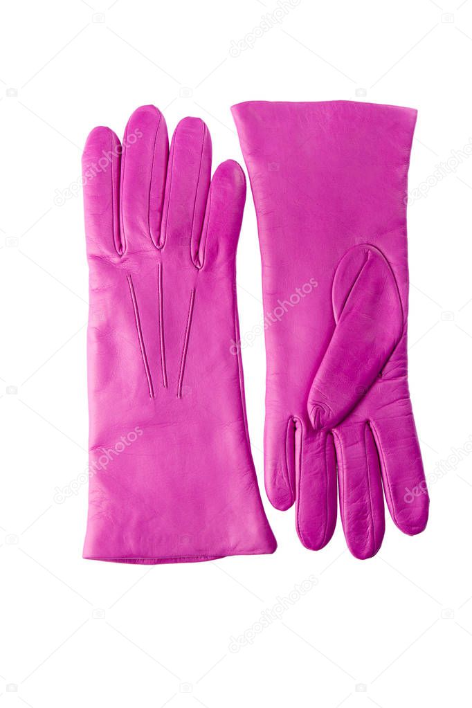 Beautiful Women's gloves made of genuine leather