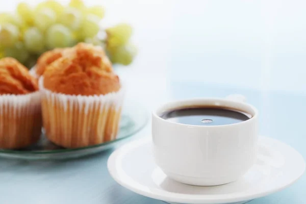 Morning Breakfast Coffee Muffins — Stock Photo, Image
