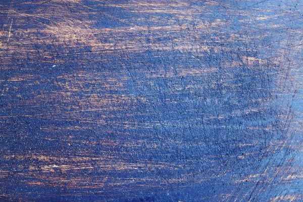 Vuile Oude Houten Blauwe Achtergrond Met Krassen — Stockfoto