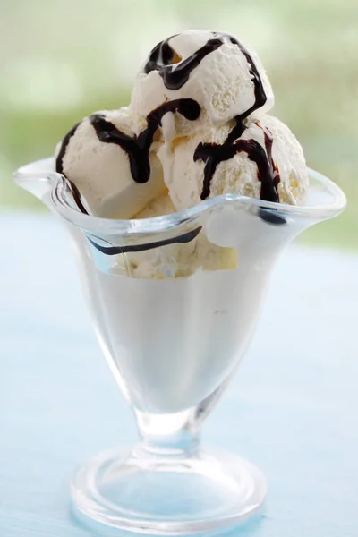 Ice Cream Chocolate Cream Vanilla — Stock Photo, Image