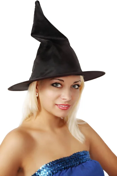 Witch Hat Isolated White Background — Stock Photo, Image