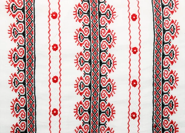 Detail Embroidery Ukrainian National Costume — Stock Photo, Image