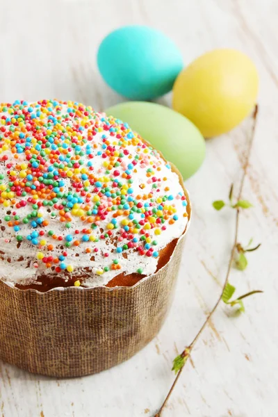 Easter Cakes Eggs Festive Still Life — Stock Photo, Image