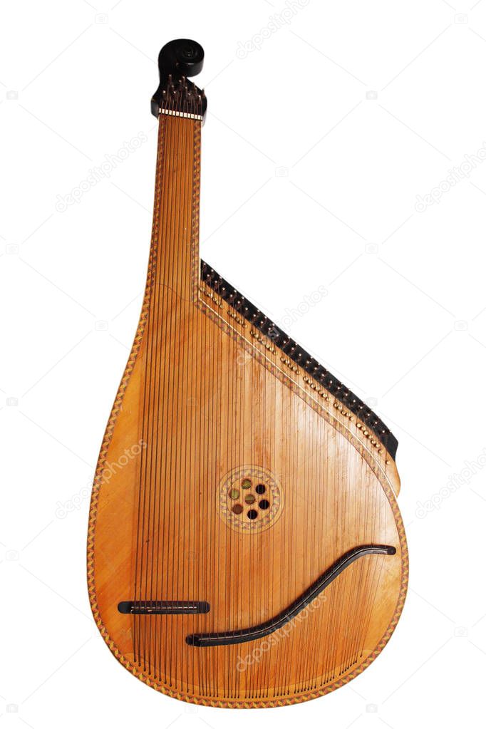 Ancient Ukrainian folk stringed musical instrument bandura