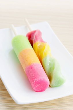 plaka, yaz tatlı meyve buz