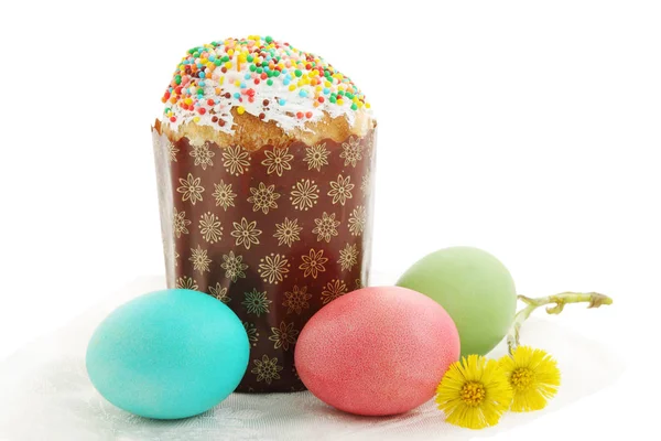 Easter Cakes Eggs Festive Still Life — Stock Photo, Image