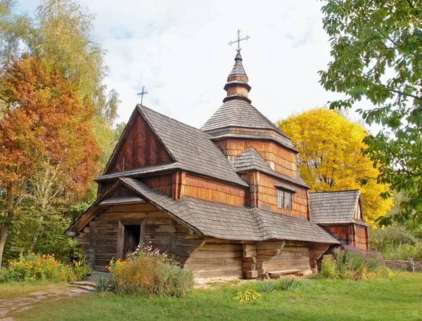 Gamla Träkyrka Talet Kiev Ukraina — Stockfoto