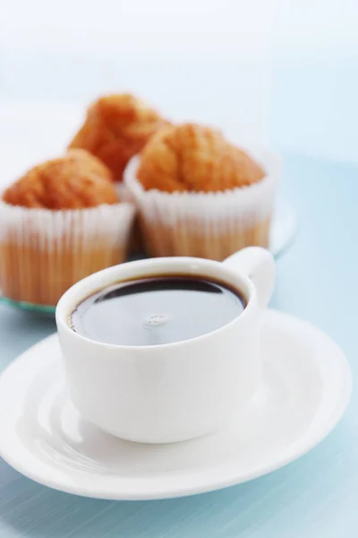 Petit Déjeuner Café Matinal Avec Muffins — Photo