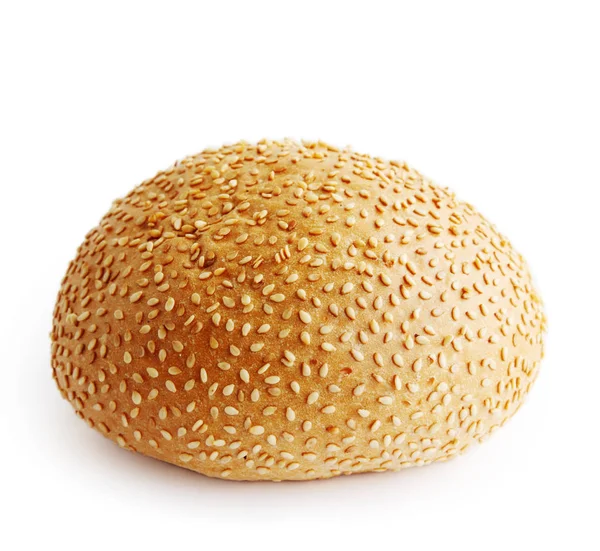 Ruddy Bun Sesame Hamburger Isolated — Stock Photo, Image