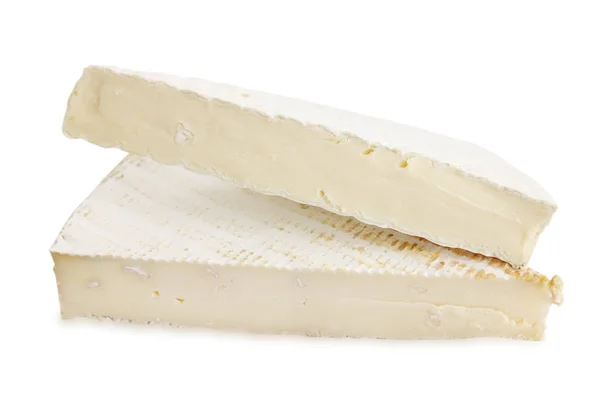 Leckeren Käse Isoliert Auf Weißem Hintergrund — Stockfoto