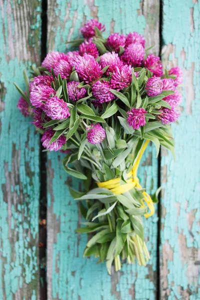 Bellissimo Bouquet Fiori Selvatici Trifoglio — Foto Stock