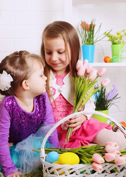 Children Interior Decorations Day Easter — Stock Photo, Image