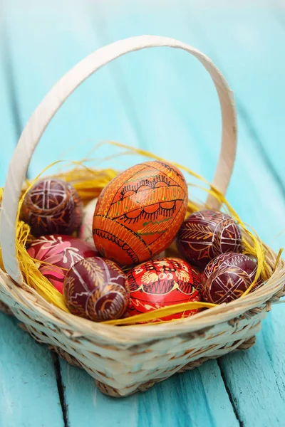Die Eier Sind Der Ukrainischen Tradition Bemalt — Stockfoto