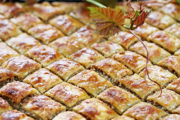 Eastern Sweets Baklava Stuffed Nuts Honey — Stock Photo, Image