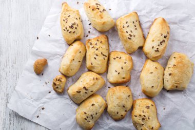 kağıt üzerinde tohum ile buns