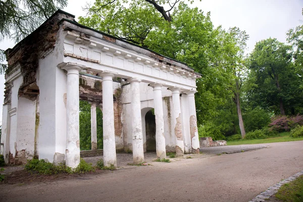 Alexandria Park, Ukrayna sütunlarla antik kalıntılar — Stok fotoğraf