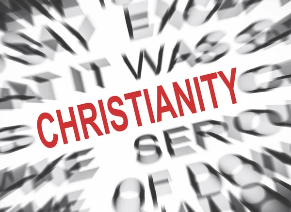 Blured Text Focus Cristianity — Stock Photo, Image