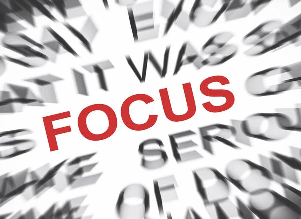 Blured Tekst Met Focus Focus — Stockfoto
