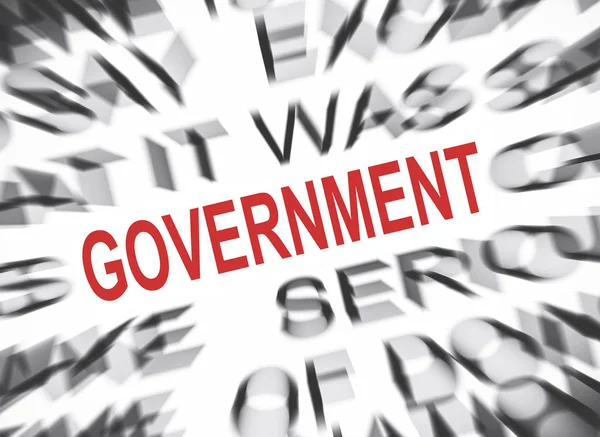 Blured Text Focus Government — Stock Photo, Image