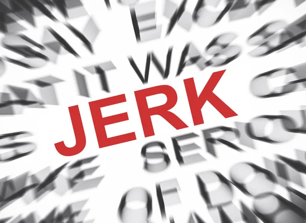 Blured Text Focus Jerk — Stock Photo, Image
