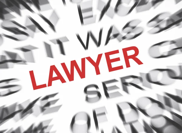 Blured Text Focus Lawyer — Stock Photo, Image