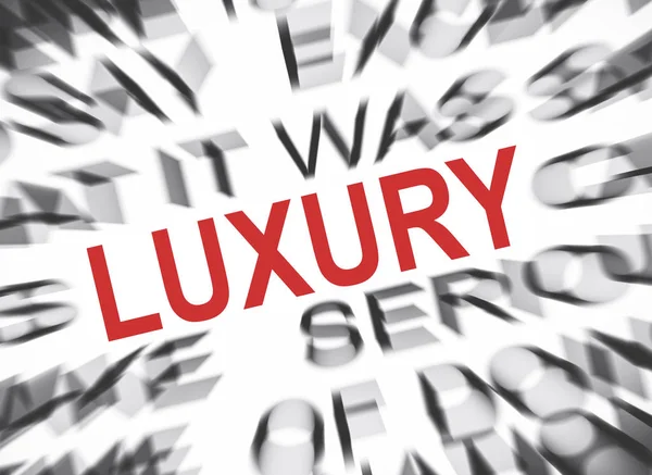 Blured Text Focus Luxury — Stock Photo, Image