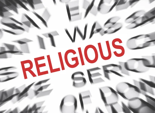 Blured Text Focus Religious — Stock Photo, Image