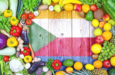 Komoros 'tan taze meyve ve sebzeler