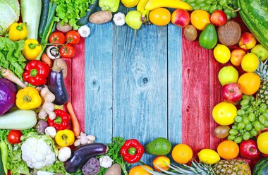 Moğolistan 'dan taze meyve ve sebzeler