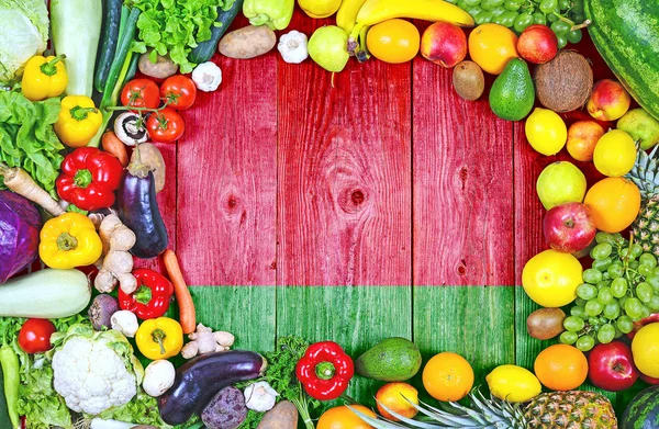 Fresh Fruits Vegetables Belarus — Stock Photo, Image