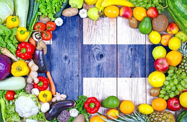 Frutta Verdura Fresche Provenienti Dalla Finlandia — Foto Stock