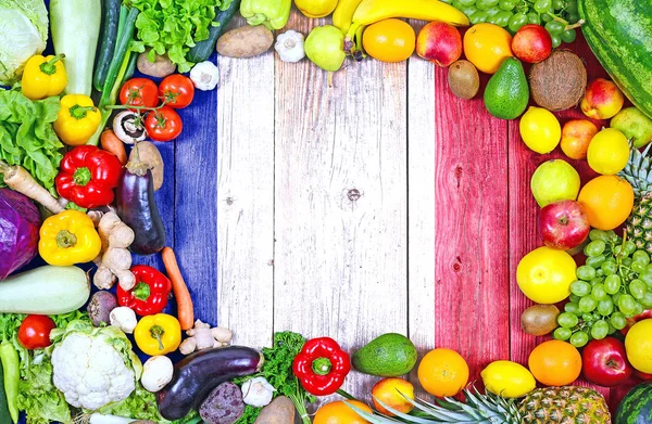 Fresh fruits and vegetables from France