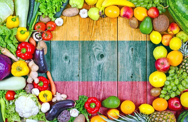 Frutta Verdura Fresche Provenienti Dalla Lituania — Foto Stock