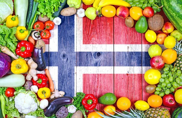 Frisches Obst Und Gemüse Aus Norwegen — Stockfoto