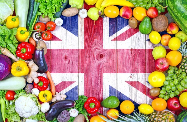 Frutas y hortalizas frescas de Gran Bretaña — Foto de Stock