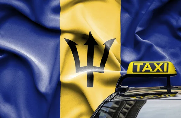 Imagen conceptual del servicio de taxi en el país de Barbados —  Fotos de Stock