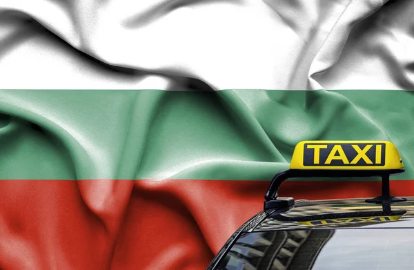 Taxi service conceptual image in country of Bulgaria — Stock Photo, Image