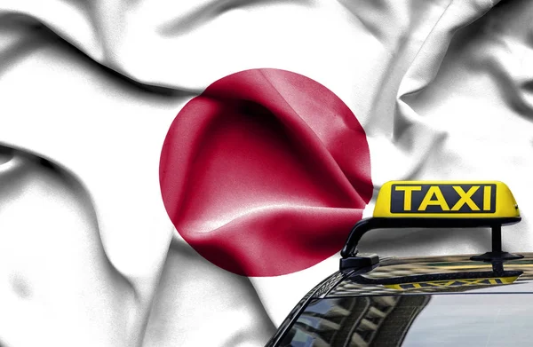 Taxi service conceptual image in country of Japan — ストック写真