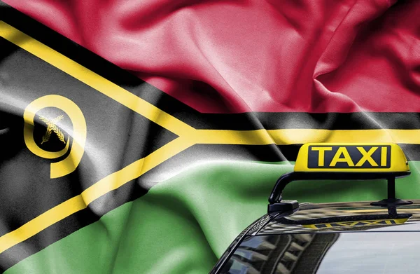 Serviço de táxi imagem conceitual no país de Vanuatu — Fotografia de Stock