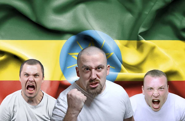Immagine concettuale di uomini arrabbiati dall'Etiopia — Foto Stock