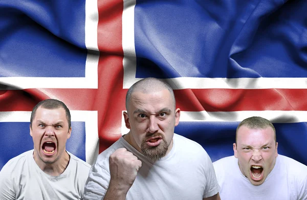 İzlandalı kızgın adamların kavramsal imajı — Stok fotoğraf