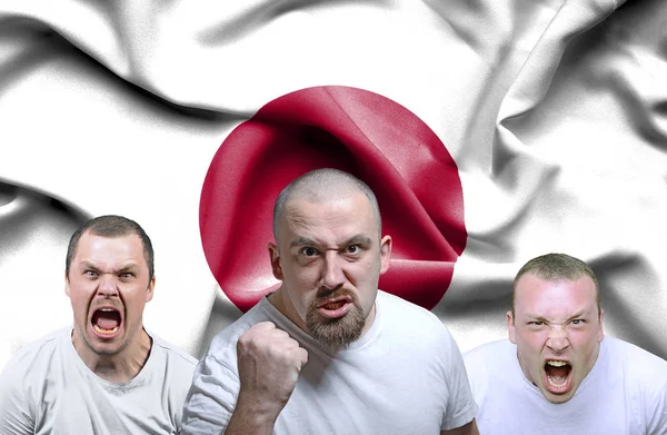 Imagen conceptual de hombres enojados de Japón Fotos de stock