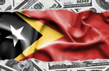 Ulusal çapta Amerikan para biriminin banknotlarıyla finansal konsept 