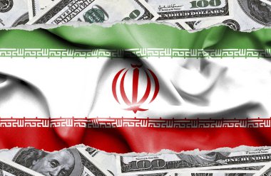 Ulusal çapta Amerikan para biriminin banknotlarıyla finansal konsept 