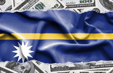 Ulusal çapta Amerikan para biriminin banknotlarıyla finansal konsept 