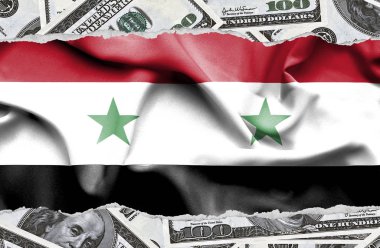 Ulusal çapta Amerikan para biriminin banknotlarıyla finansal konsept 