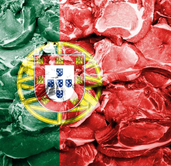 Friss Hús Fogalmi Kép Portugáliából — Stock Fotó